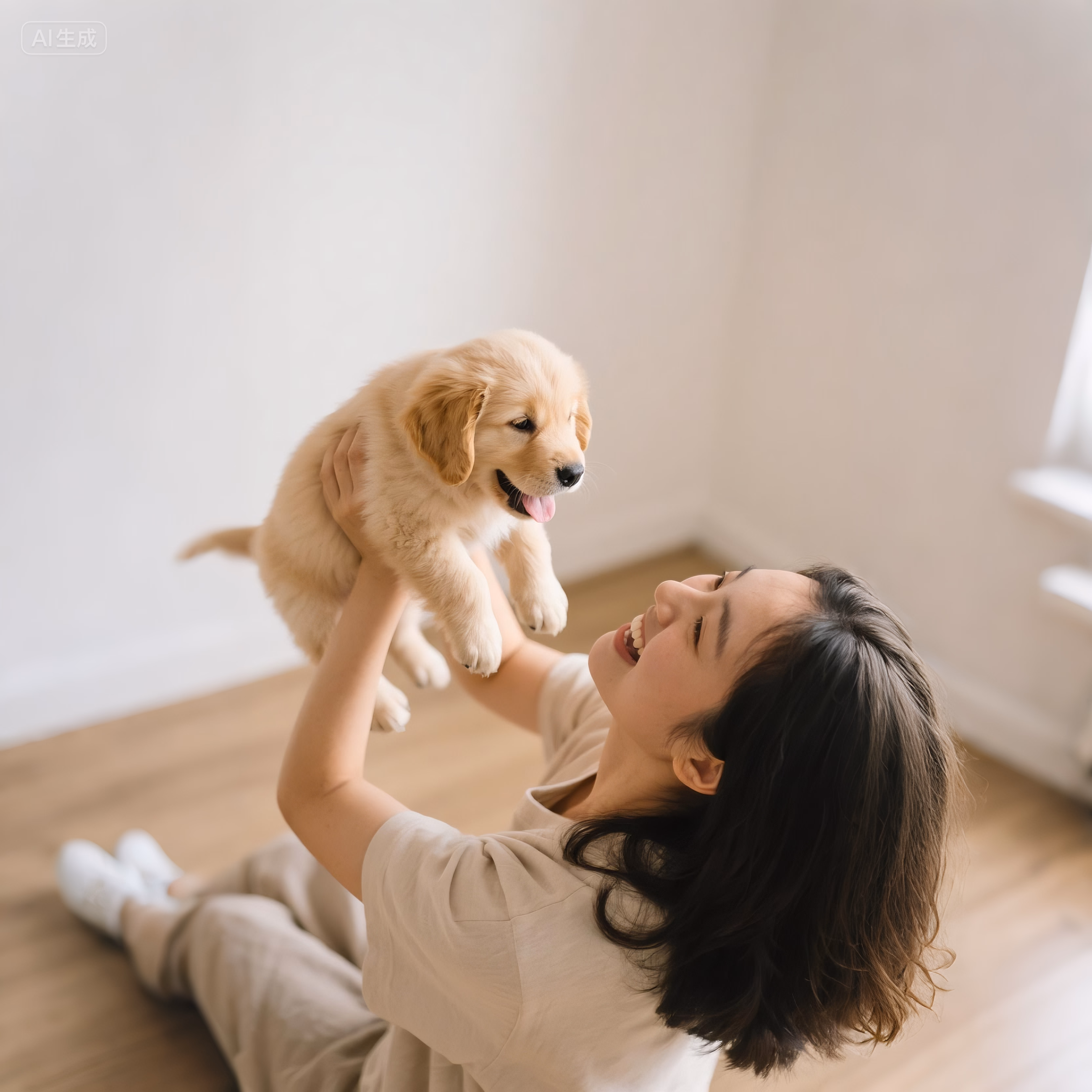 Warm interaction with pet