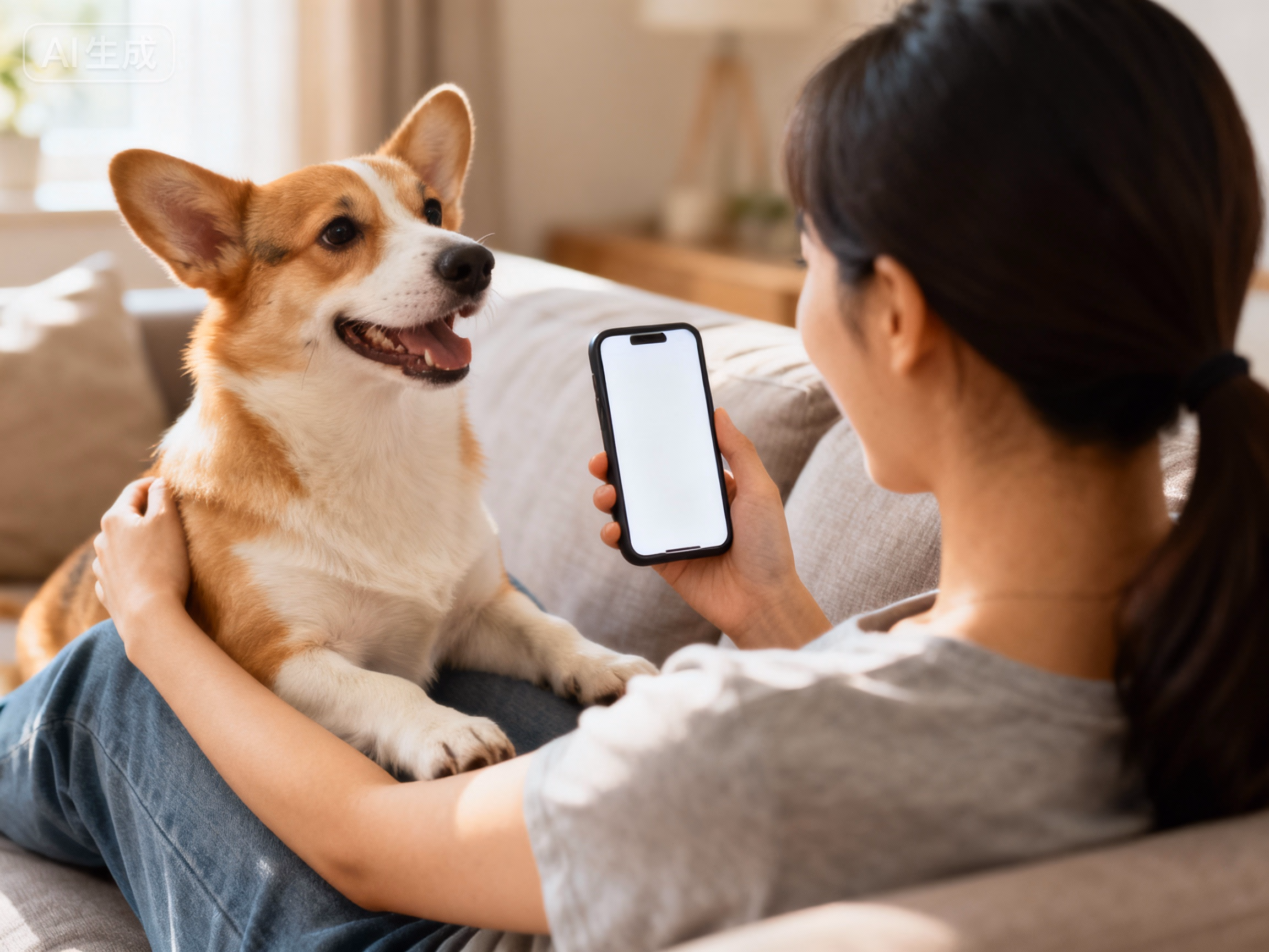 Clean and bright pet store interior